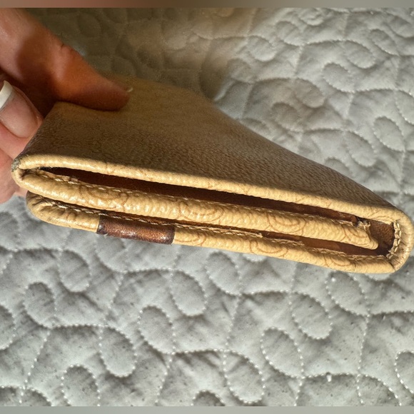 Celine AUTH Bi-Fold Macadam Tan Leather Long Wallet - Picture 11 of 13